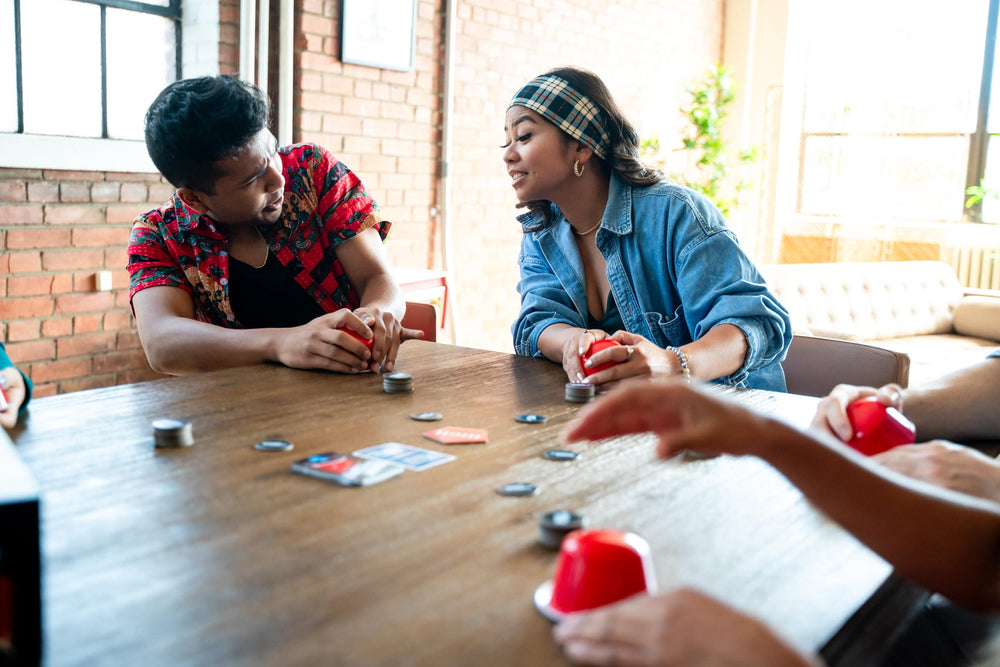 USAOPOLY What The Cup! portable setup fits game night anywhere