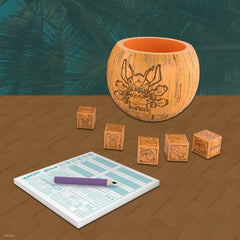 USAOPOLY Yahtzee Stitch score pads included for easy tracking.