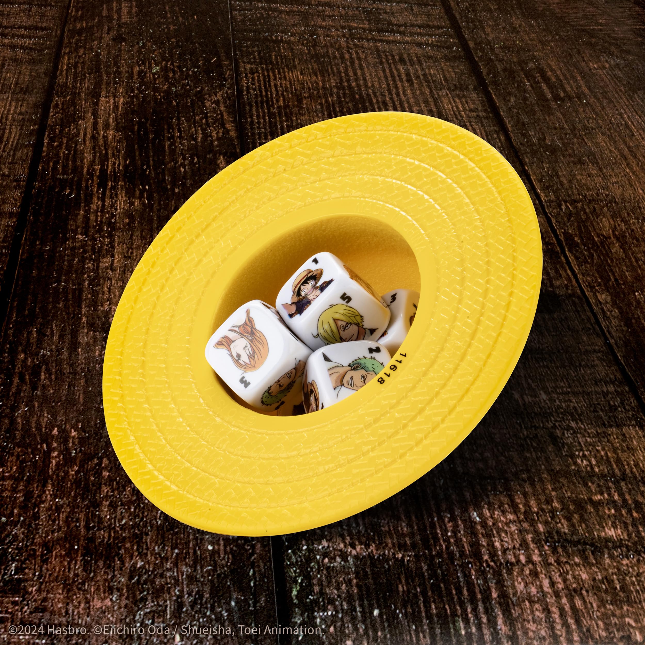 USAOPOLY Yahtzee straw hat cup close-up highlights premium collectible appeal.