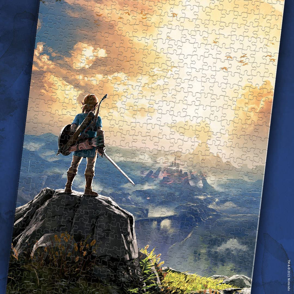 USAOPOLY Zelda Breath of the Wild 1000-piece puzzle—great for solo calm evenings or group sessions.
