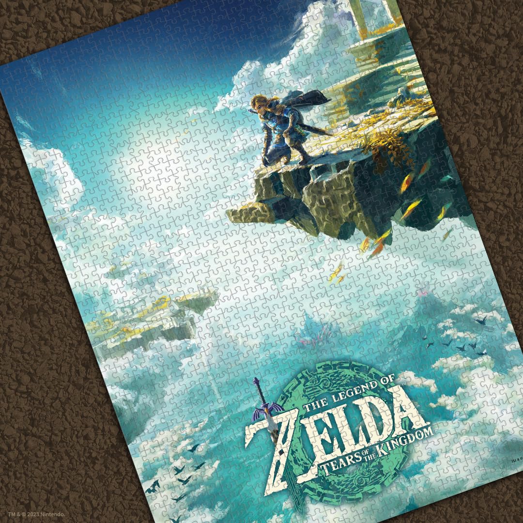 USAOPOLY Zelda Tears of the Kingdom finished puzzle 19in x 27in for immersive solo or group play