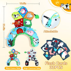 USATDD high-contrast flash cards set boosts visual tracking for newborns.