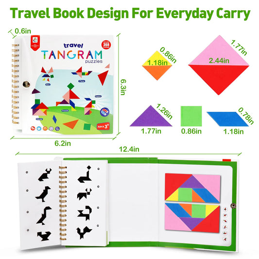 USATDD tangram on a road trip in a compact size for travel entertainment