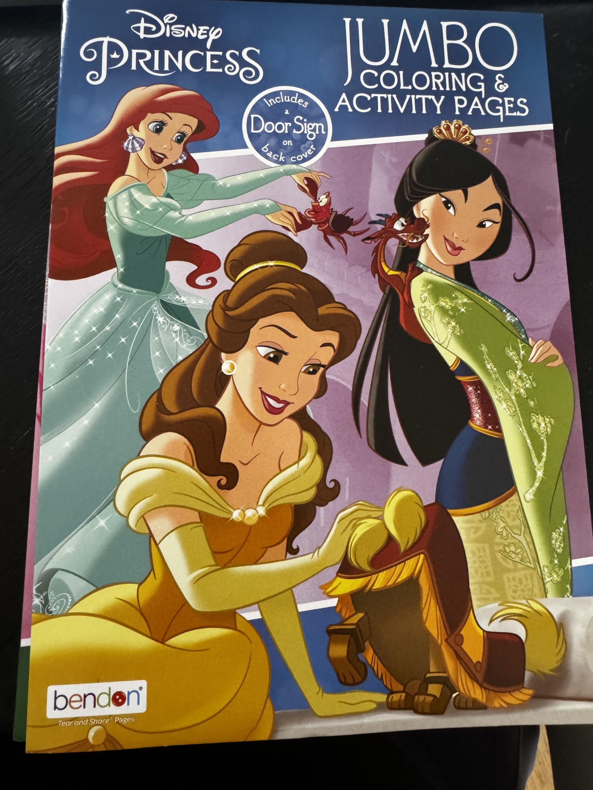 Useful Universe Disney Princess coloring book front cover sparks imaginative play.