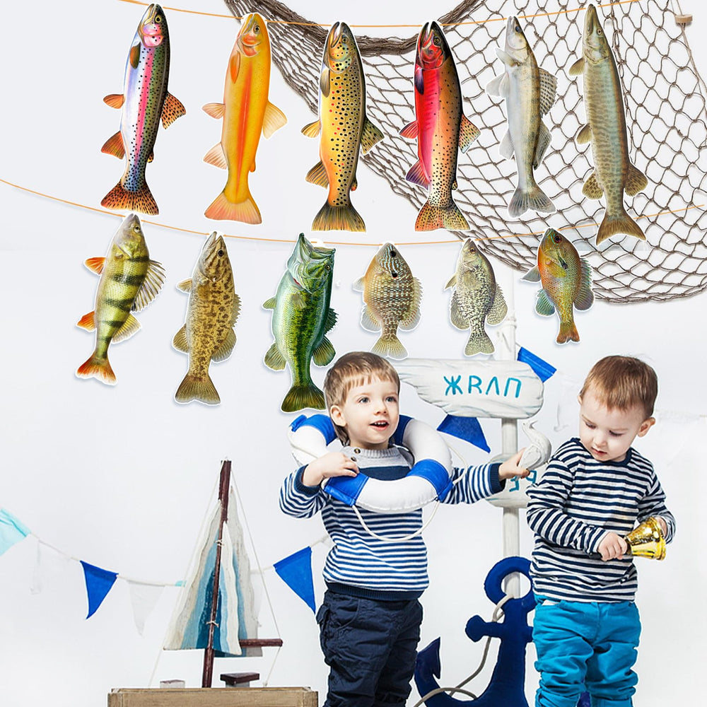 Ushinemi banner creates memorable moments as guests notice familiar fish patterns.