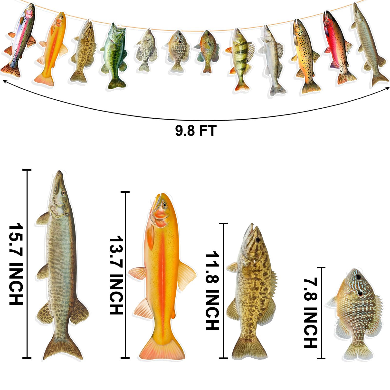 Ushinemi fishing party decor adds playful aquatic art to celebrations.