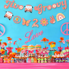 Ushinemi groovy garland accessories drape walls for a colorful boho vibe.