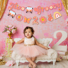 Ushinemi hanging banner boho garland creates easy DIY party styling.
