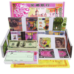 UShioart ancestor money with ghost-money patterns for respectful ancestral offerings.