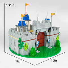 Usoway castle dimensions 10x10x8.35 inches for shelf display