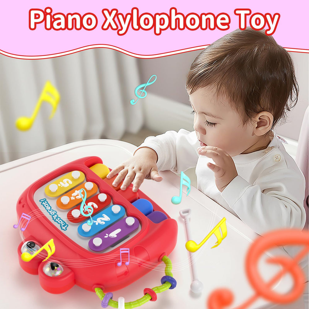 Usrela busy cube toy with six modes promotes grip and sensory development.