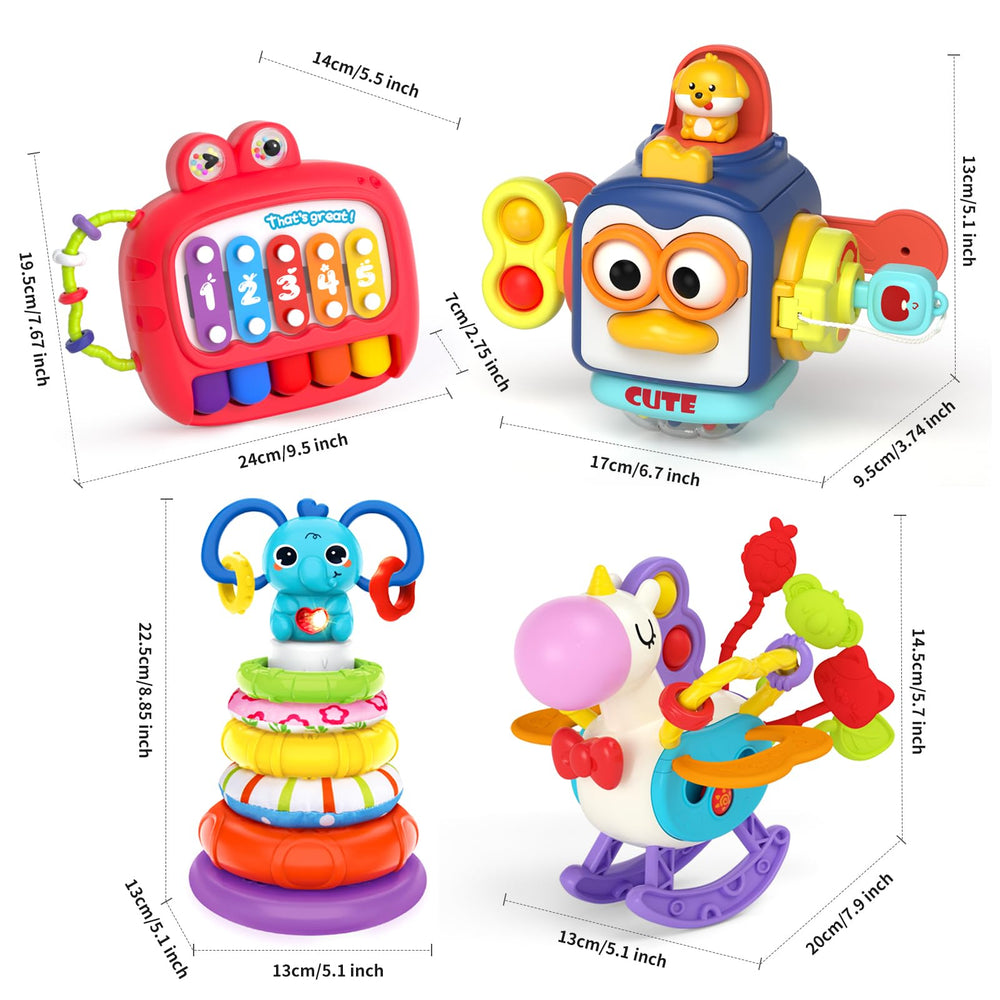 Usrela Multi-Sensory-Toy with colorful textures and engaging sounds