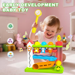 Ussybaby ball-drop action improves hand-eye coordination during hands-on play