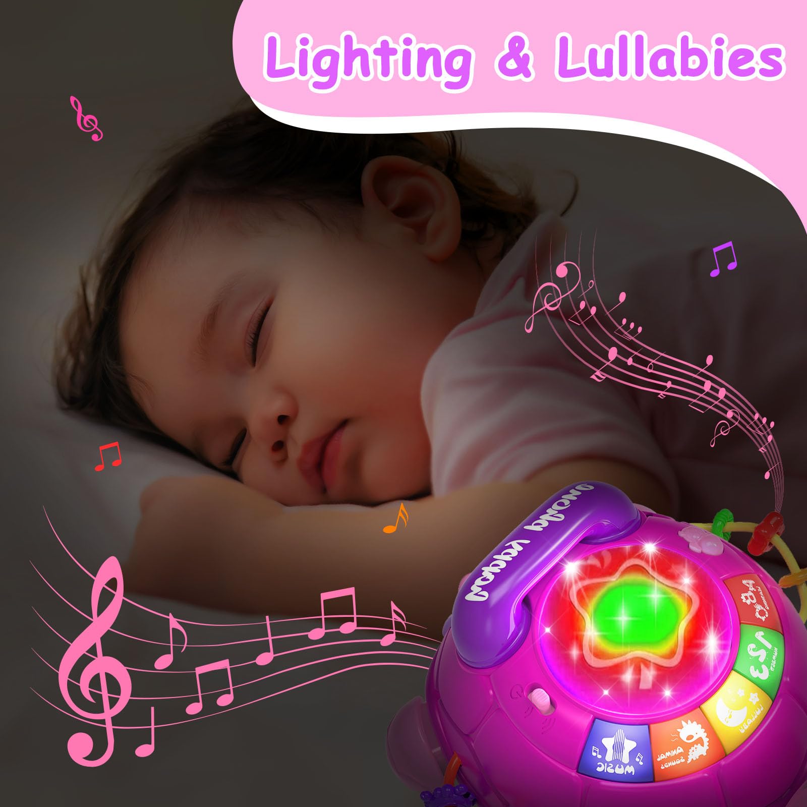 Ussybaby Musical Turtle Toy with BPA-free ABS design for safe grasping