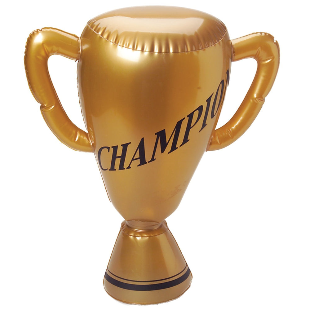 USToy inflatable trophy in gold, 16 inches, ideal for party decor and award giveaways