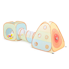 UTEX 3-in-1 pop up play tent with tunnel and ball pit for indoor and outdoor fun