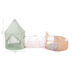 UTEX modern sage design blends with any room decor and invites imaginative play.