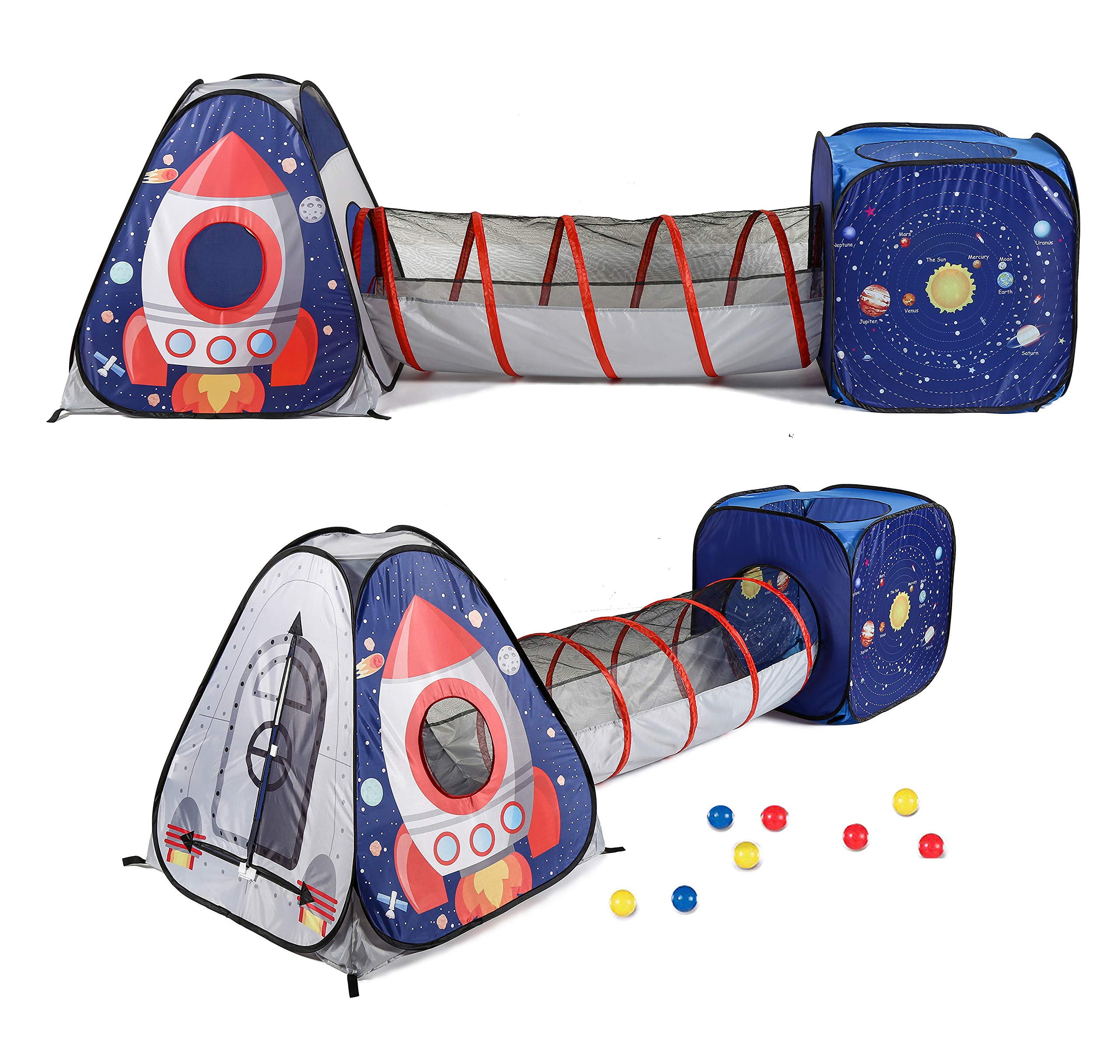UTEX Space Astronaut pop-up tent with rocket focus for indoor or outdoor play