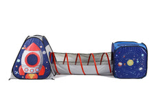 UTEX Space Astronaut pop-up tent tunnel enables easy crawl-through adventures