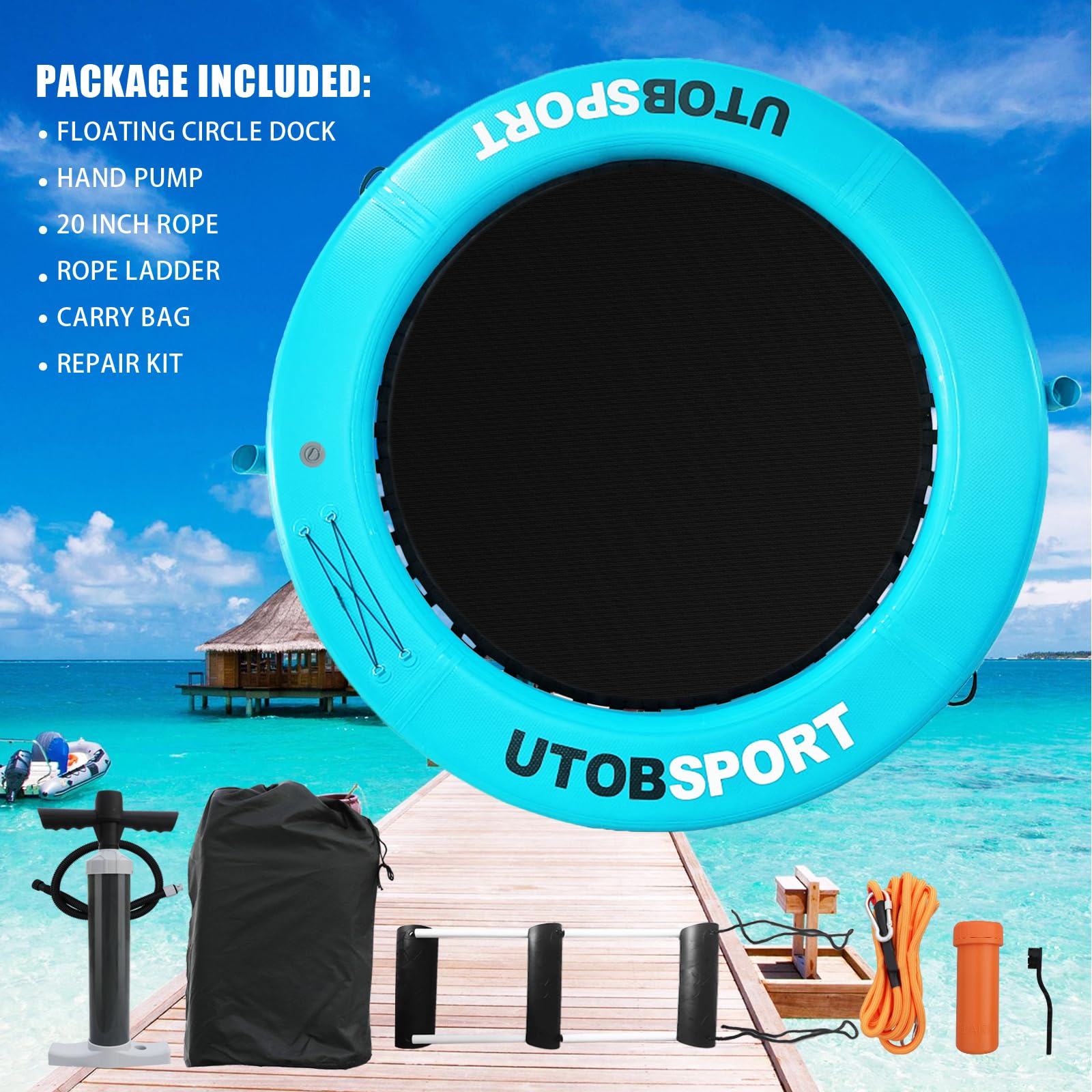 UTOBSPORT family-friendly design suitable for kids and dogs during water adventures.