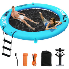 UTOBSPORT inflatable water hammock with 8x8 ft space for lounging with friends.