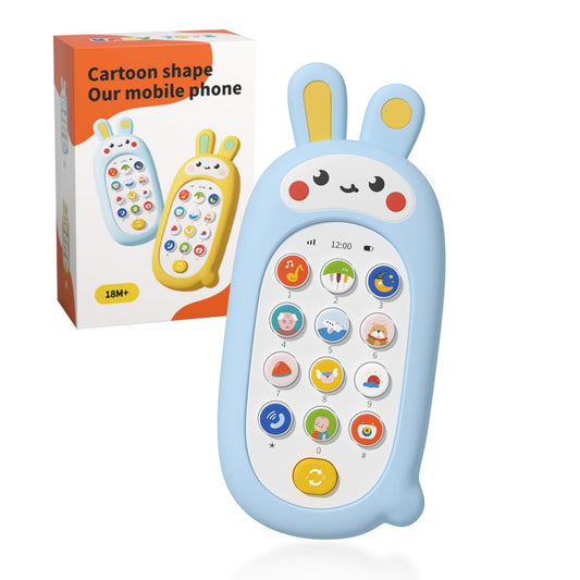 UTOPLIKEY baby cell phone toy with 12 learning modes boosts early development during play