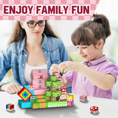 Uucoco magnetic blocks ideal gift for ages 3 and up.