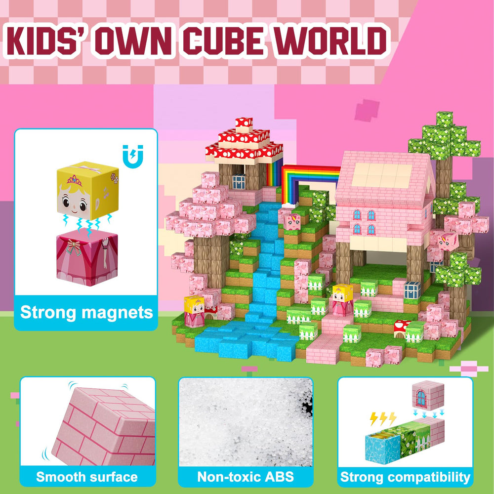Uucoco magnetic blocks UV patterns and magnets for vibrant, engaging patterns.