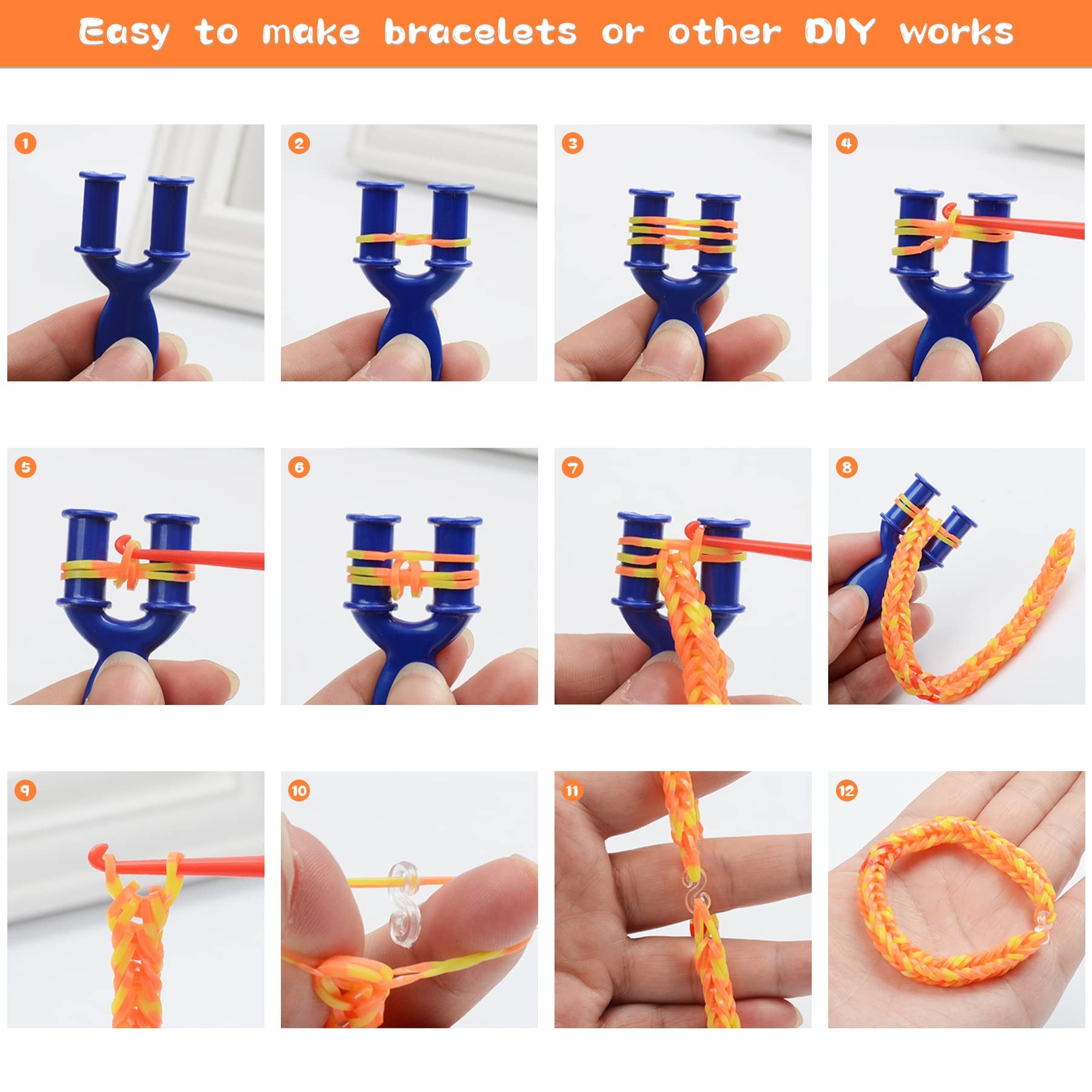 UUEMB colorful bracelets ideas and styles for DIY projects.