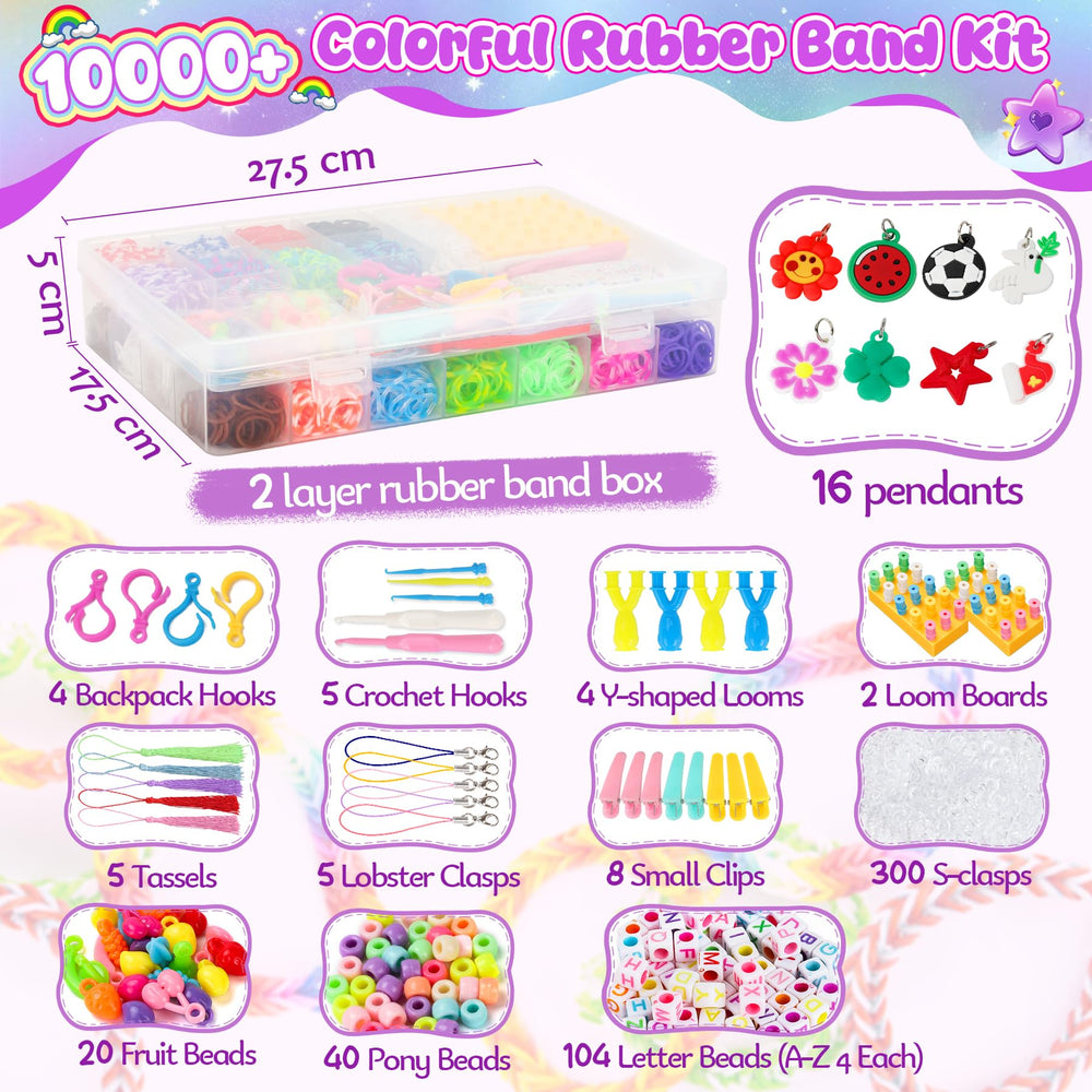 UUEMB loom bracelet boards help kids organize designs while crafting.