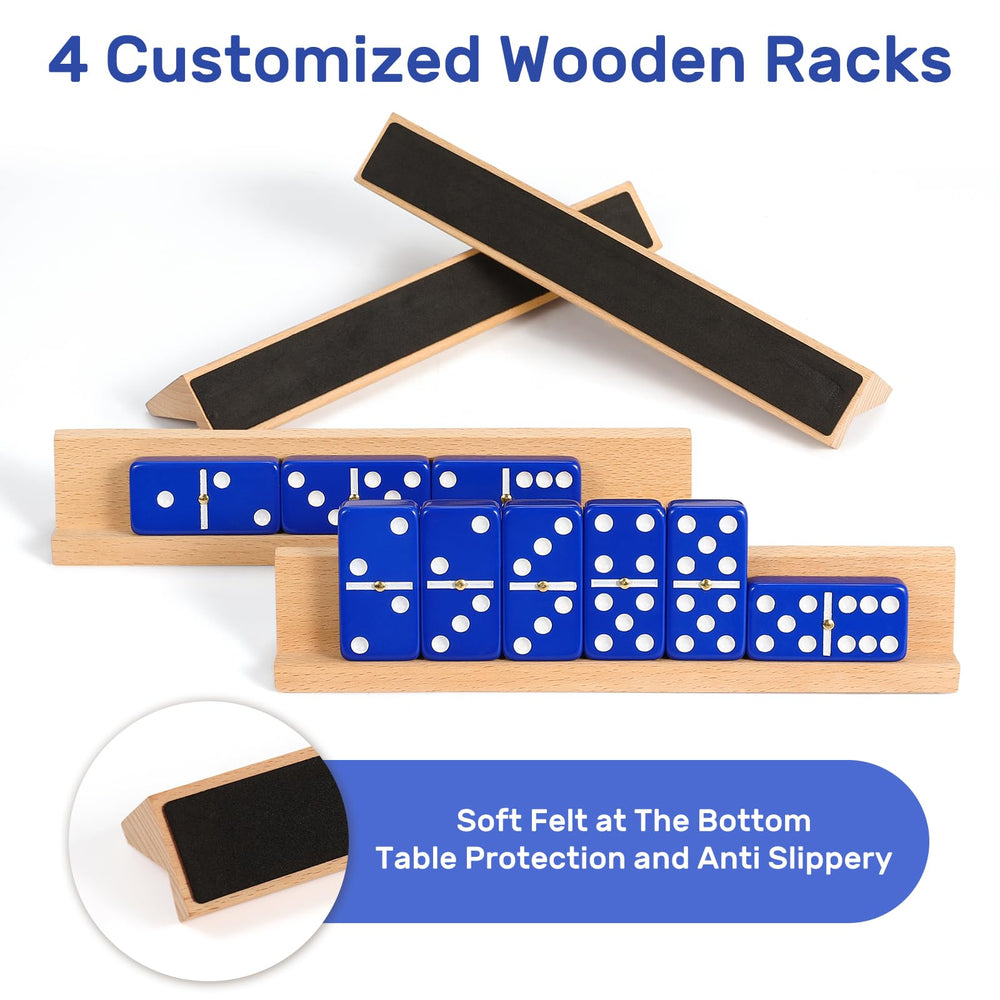 uvcany Jumbo Dominos portable zippered case keeps pieces safe on the go.