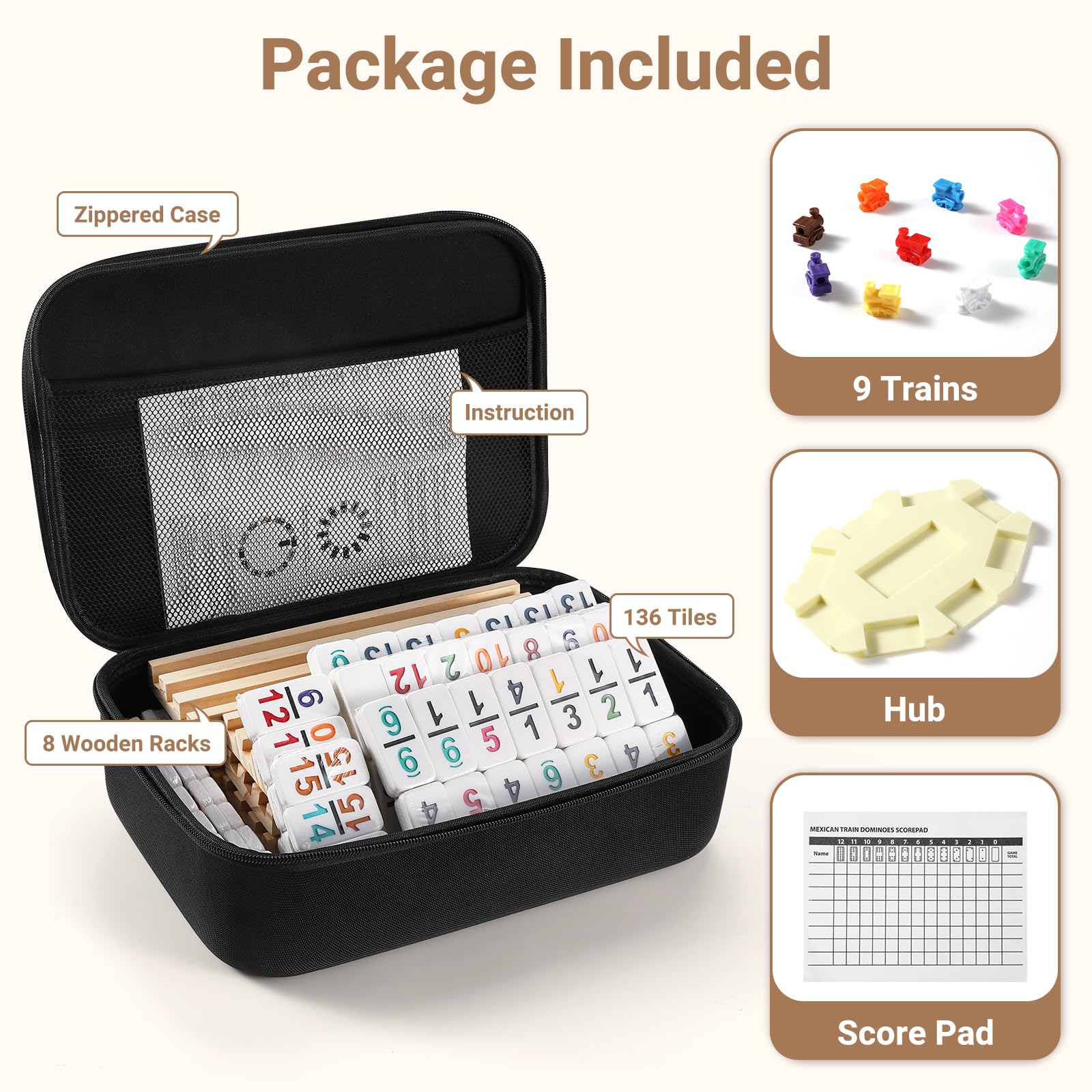UVCany zippered case keeps all pieces organized for travel and storage
