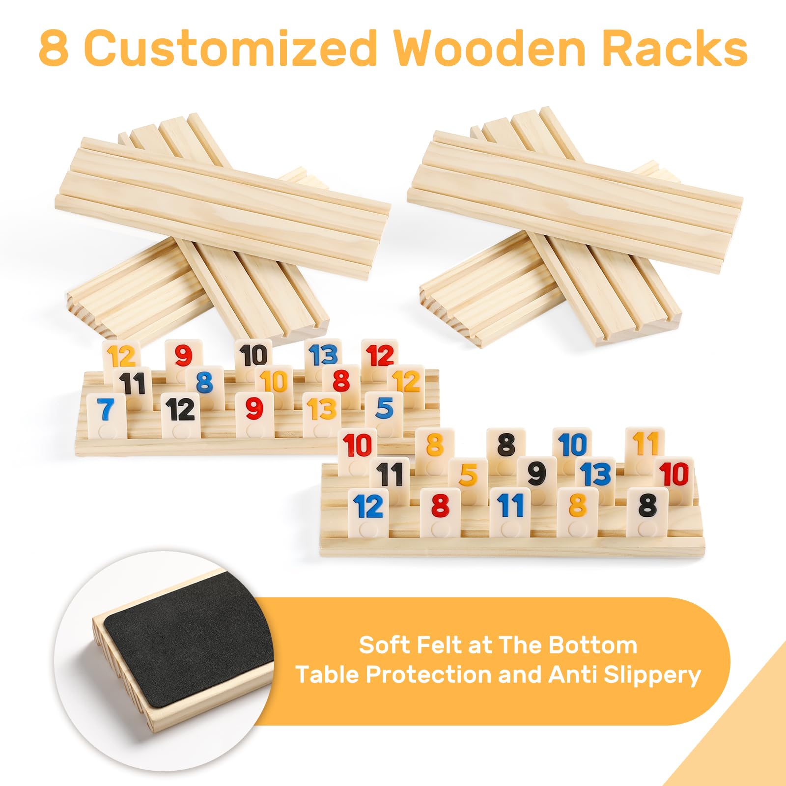 uvcany Rummy Cube includes a die and instructions for easy setup.