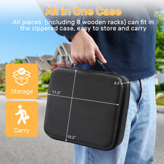 uvcany Rummy Cube storage bag secures every piece.