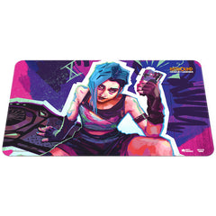 UVS Games Riftbound Origins Jinx Playmat sleeves with matching champions enhance the set.