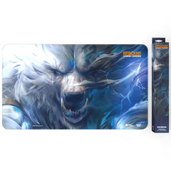Back of UVS Games Riftbound Origins Volibear playmat with rubber grip