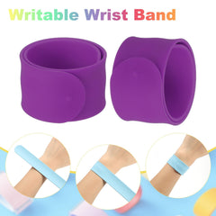 uxcell silicone slap bracelet purple blank canvas ready for decorating in art class
