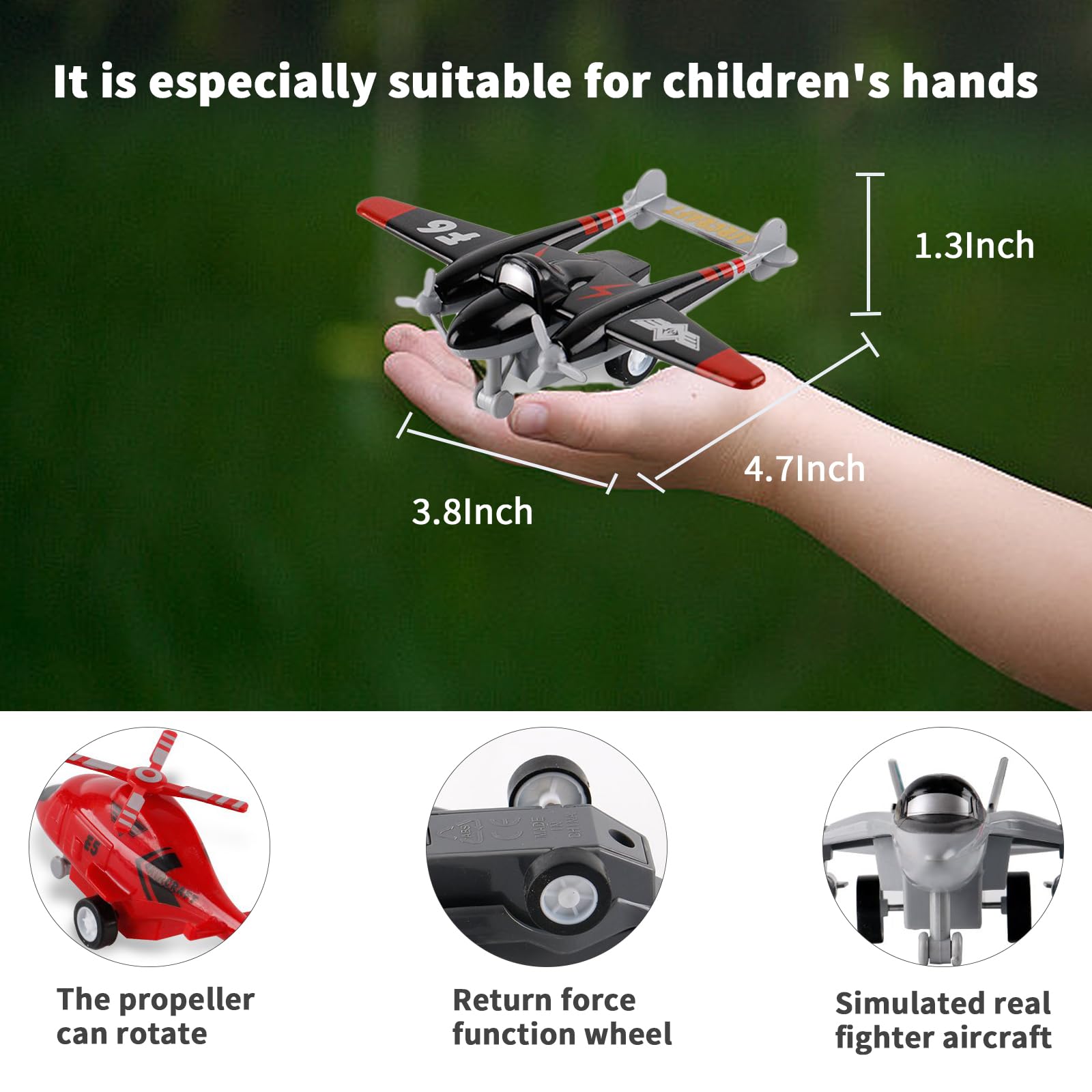 UXRPTU fighter jet toy ideal for action-packed pretend missions