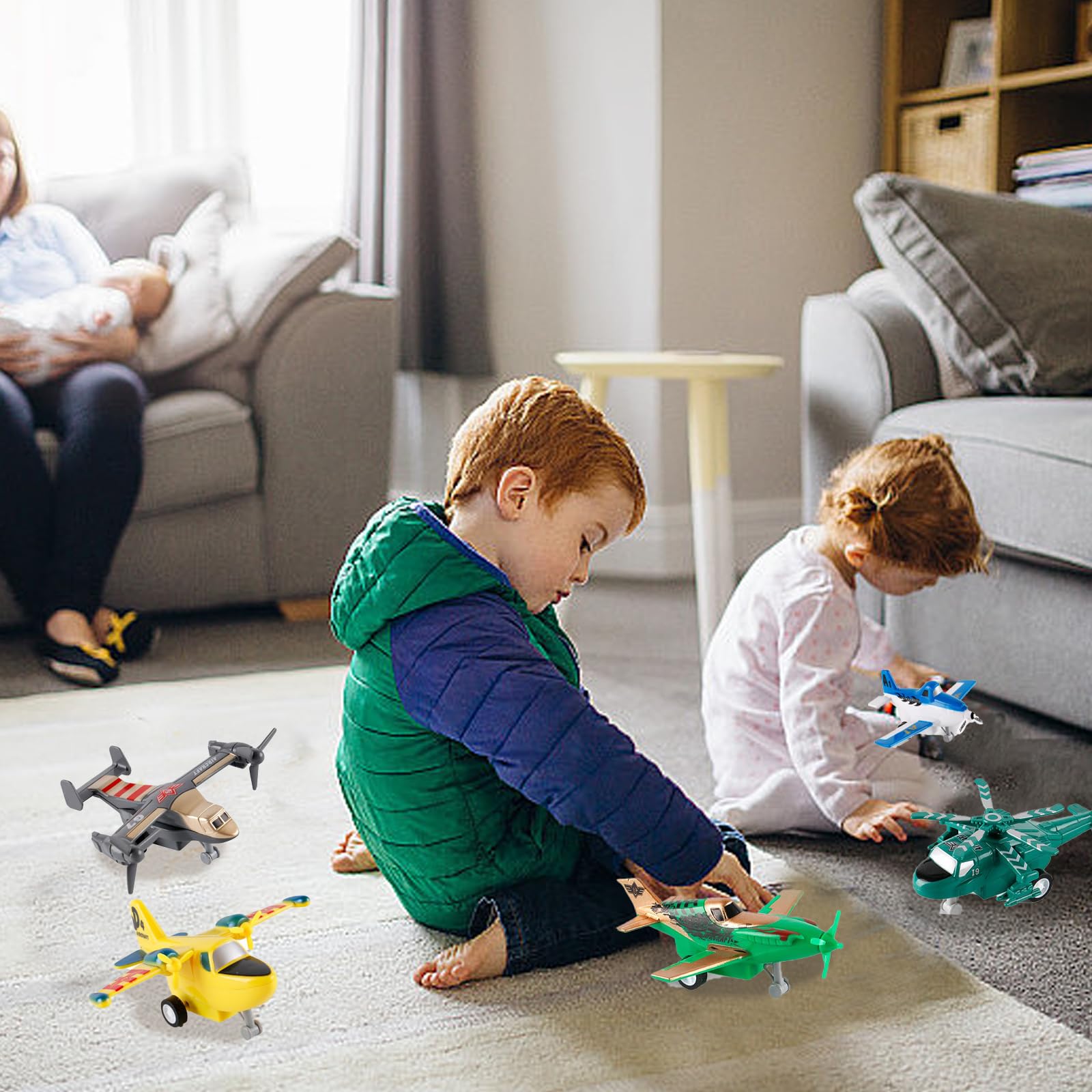 UXRPTU helicopter and airplane toy sparks creative storytelling