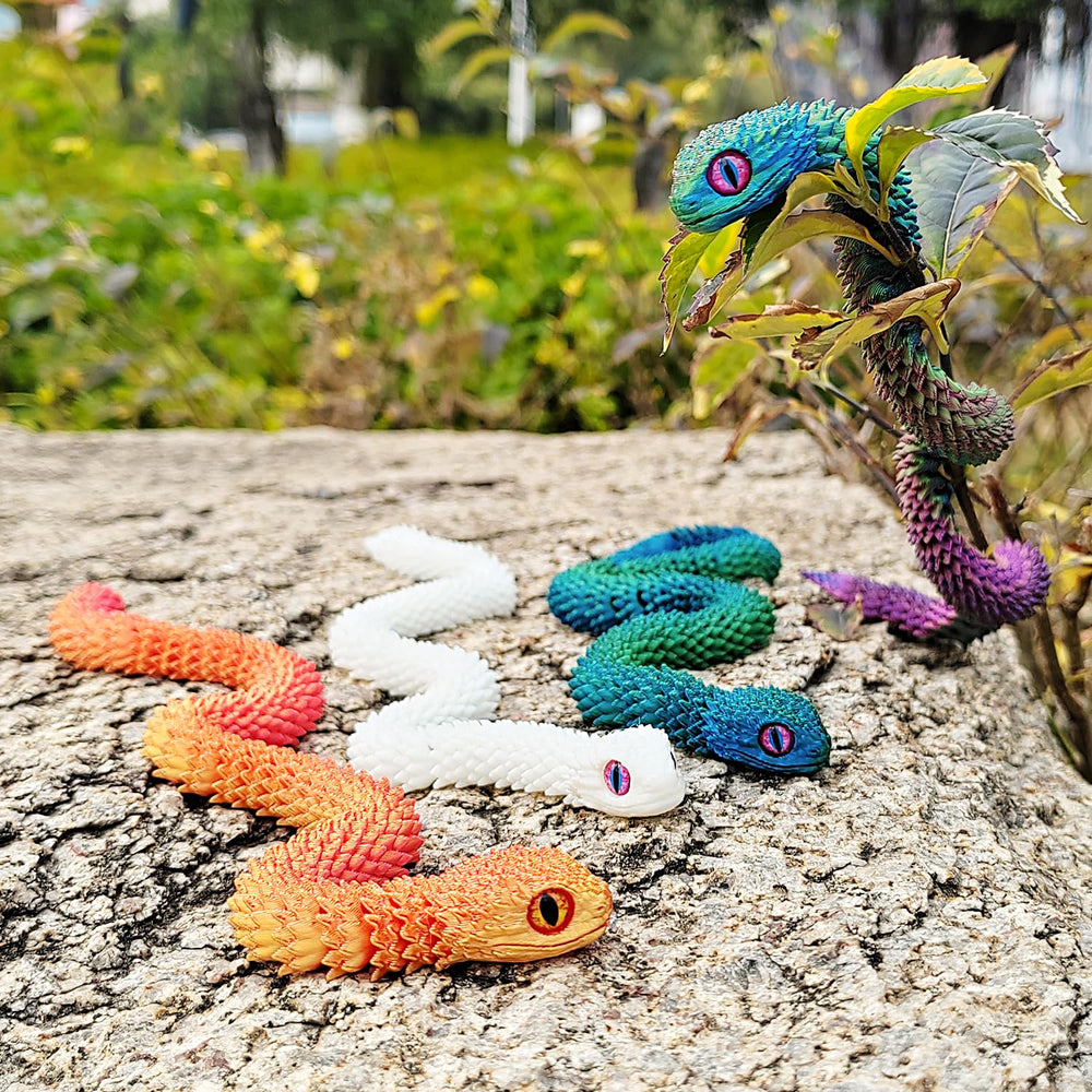 uyrzwek snake toy desk decor with lifelike details