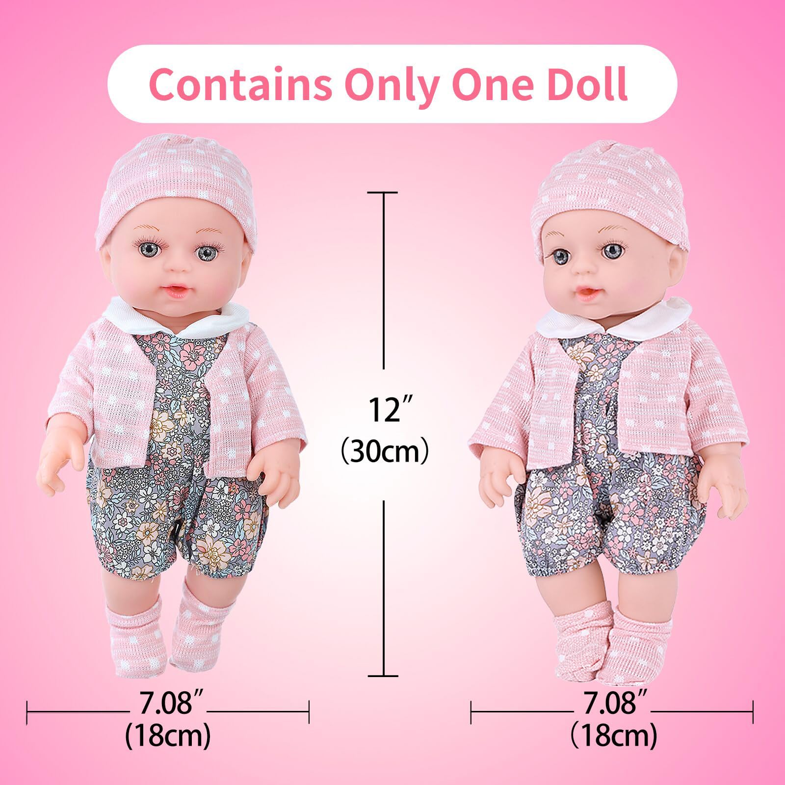 UZIDBTO doll pacifier and bottle set for nurturing role play