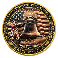 UZZDNJ Liberty Bell back side highlights iconic symbol of freedom and patriotism.