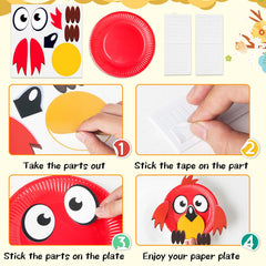 V-Opitos animal paper plate craft deer encourages storytelling and fine motor practice.