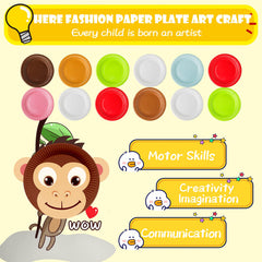 V-Opitos animal paper plate craft ladybug adds color to quiet-time crafting and imagination.