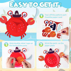 V-Opitos ladybug plate craft fosters color recognition and cooperative play.