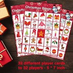 V-Opitos bingo cards sized 5x7 inches, sturdy and reusable