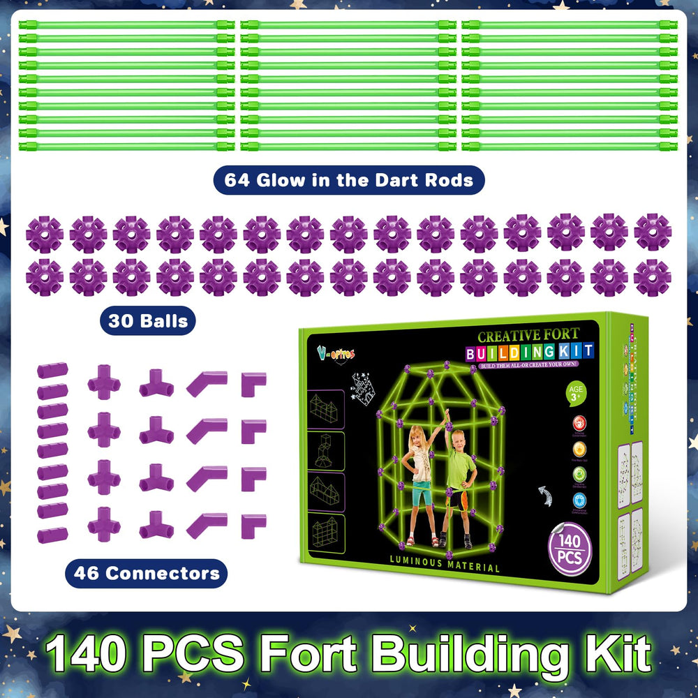 V-Opitos fort castle assembly sparks imaginative play.