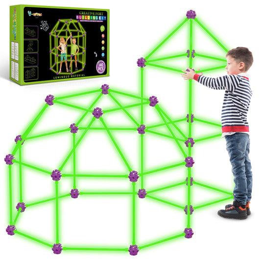 V-Opitos glow dart rods for bright nighttime fort play.