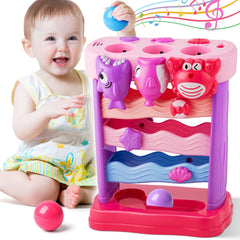 V-Opitos ocean shark feeding toy with ball encourages cause-and-effect play