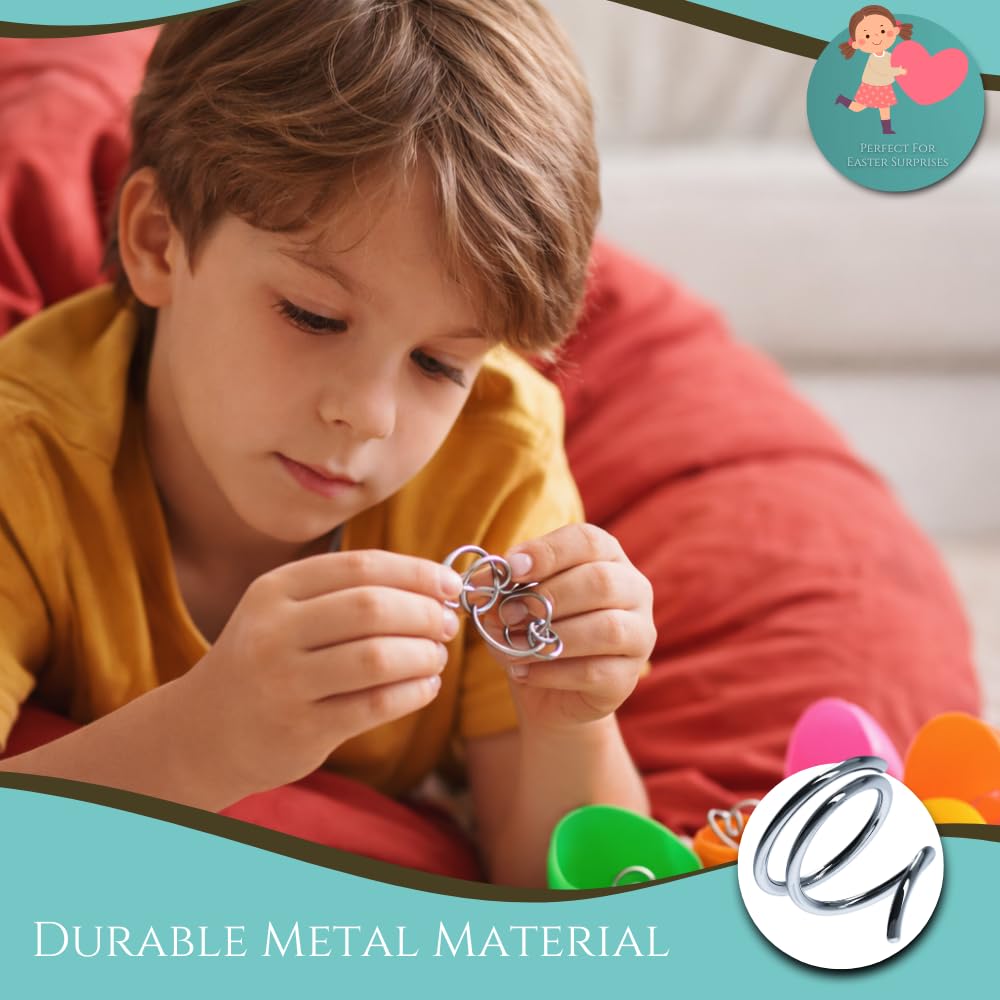 Durable metal puzzles inside safe Vaanshie eggs for kids 4+